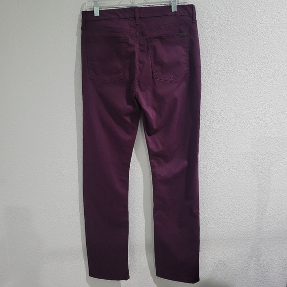NWOT JEN 7 By 7 For All Mankind purple Slim Straight Pants Plum/Purple Size 8 - Picture 2 of 5